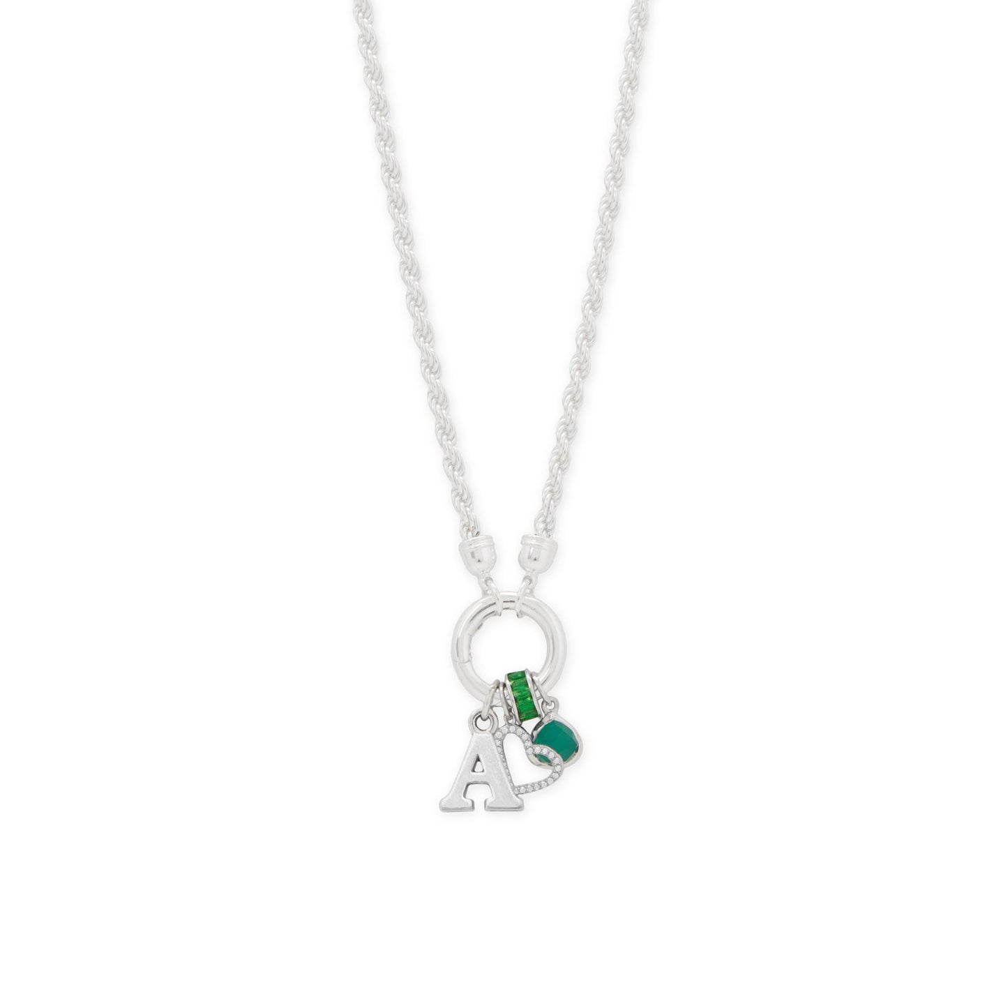 Oxidized Alphabet Initial Charm Series (A-Z)