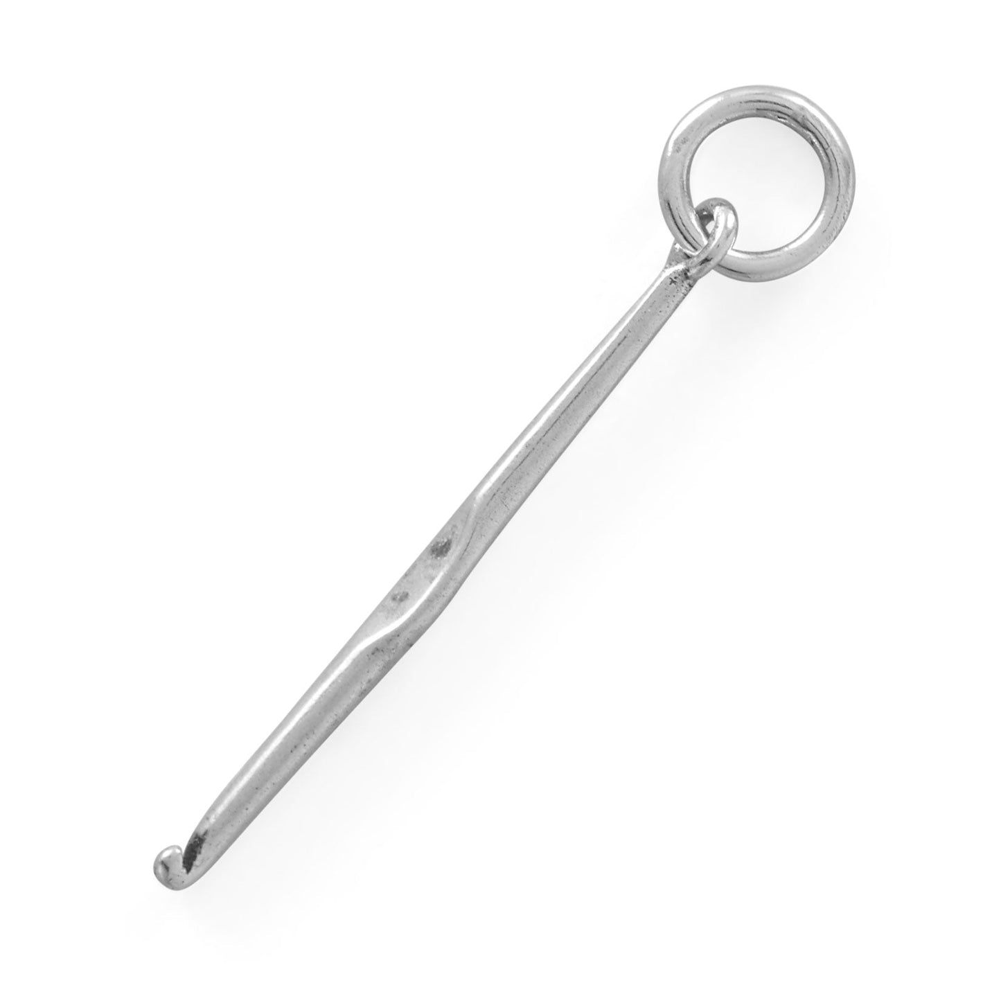 Silver or Gold Crochet Hook Charm