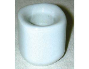 Handcrafted White Ceramic Chime Candle Holder