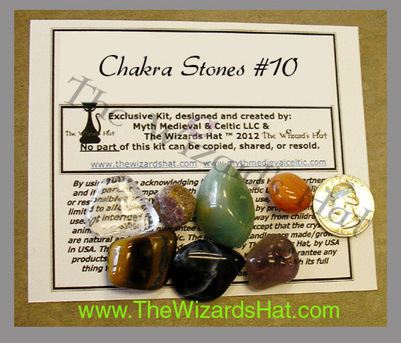7 Chakra Healing Crystal Stones Set for Meditation and Energy Balancing