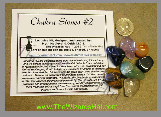 7 Chakra Healing Crystal Stones Set - Natural Gemstone Collection Kit