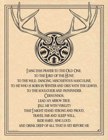 The Horned Lord Fantasy Art Wall Poster