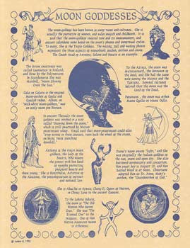 Moon Goddess Celestial Art Print Poster