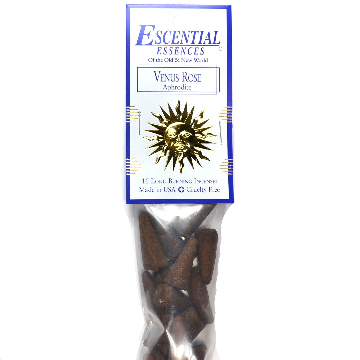 16/pk Venus Rose escential essences incense cones