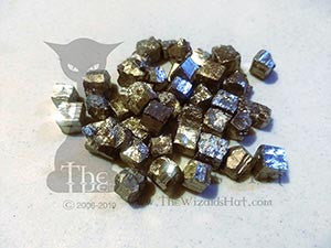 1 Piece Natural Tumbled Pyrite Crystal Stone