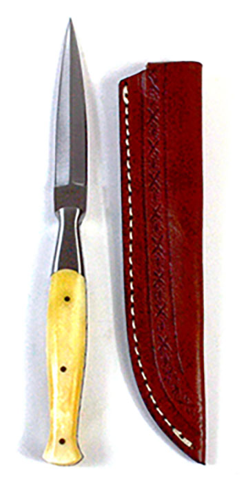 8.5-Inch Bone Handle Slim Athame Ritual Dagger