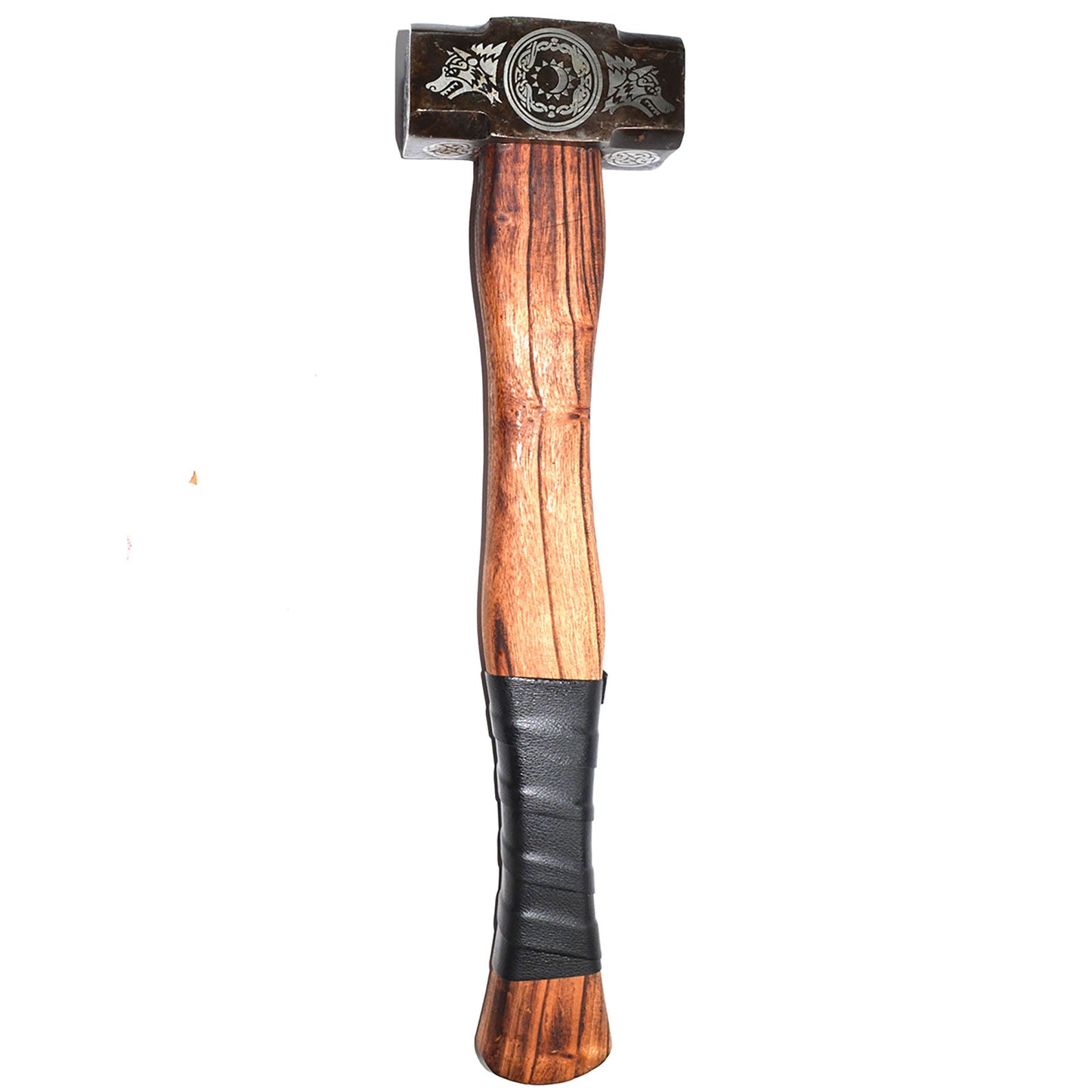 18-Inch Hand-Forged Viking Style Steel Hammer