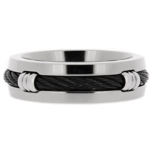 Premium Brushed Titanium Comfort Fit Wedding Band - WRT9003