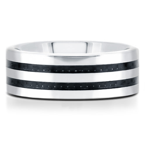 Polished Tungsten Carbide Wedding Band - WRTG0073