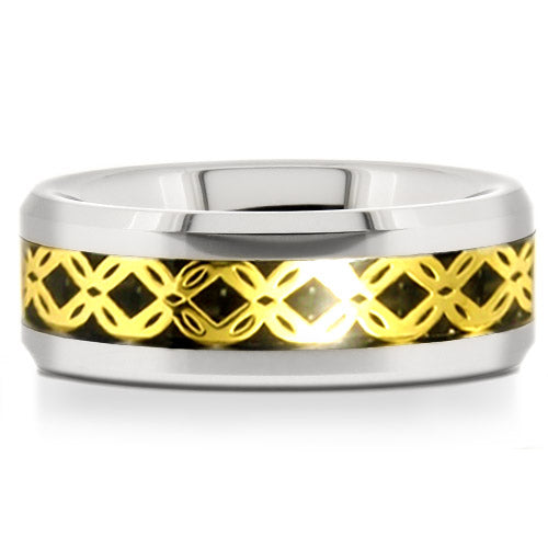 Polished Tungsten Carbide Wedding Band - WRTG9605