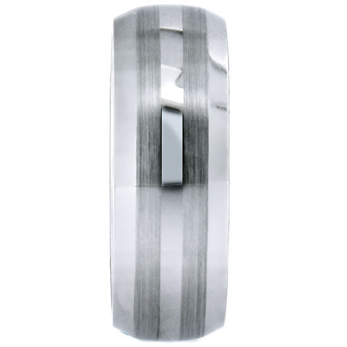 Premium Brushed Tungsten Carbide Wedding Band - WTG4010