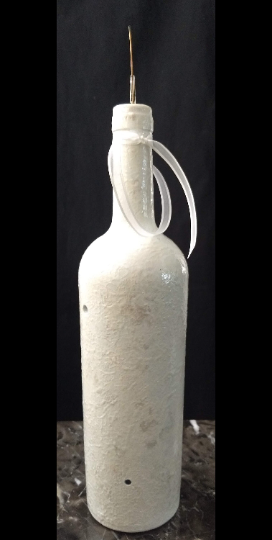Hand-Painted Ceramic Smoking Incense Burner Bottle