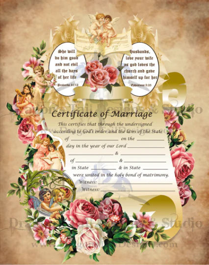Wedding Certificates, Invitations and Cards 