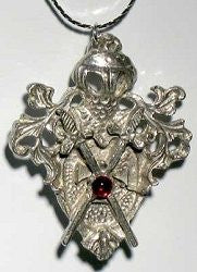 Lancelot Crest Amulet - Medieval Knight Inspired Pendant