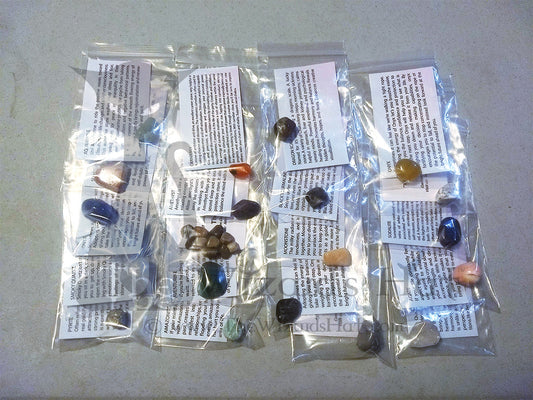 Ultimate 20-Piece Crystal Healing Collection with Educational Description Cards