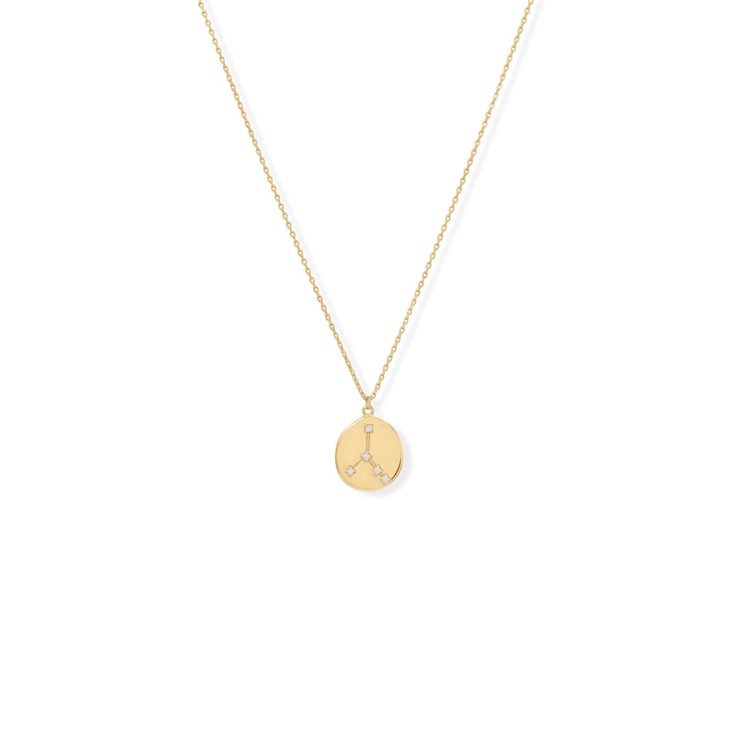 Cosmic Constellations! 16" + 2" Zodiac Coin Necklace (All Signs)