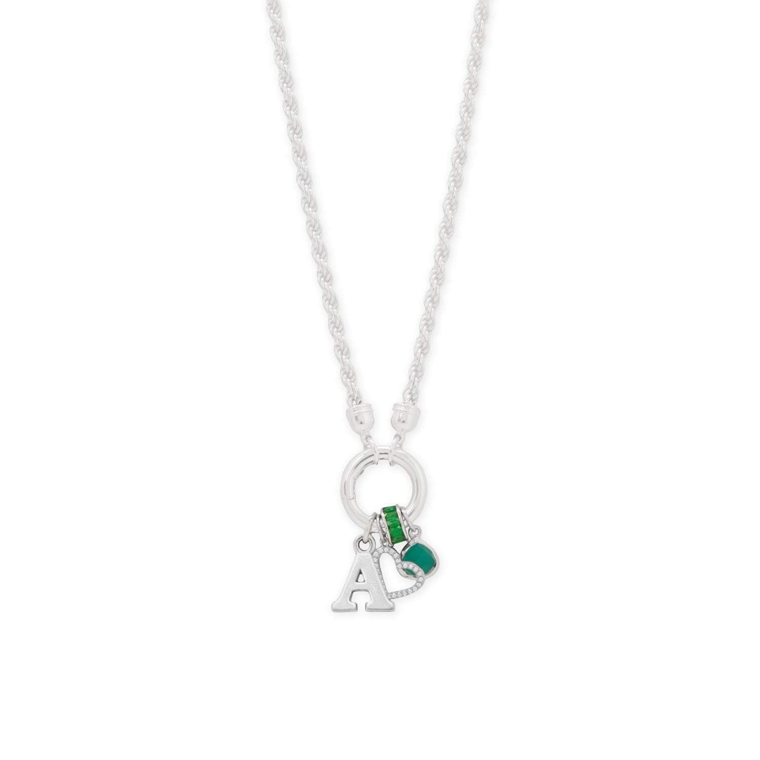 Oxidized Alphabet Initial Charm Series (A-Z)