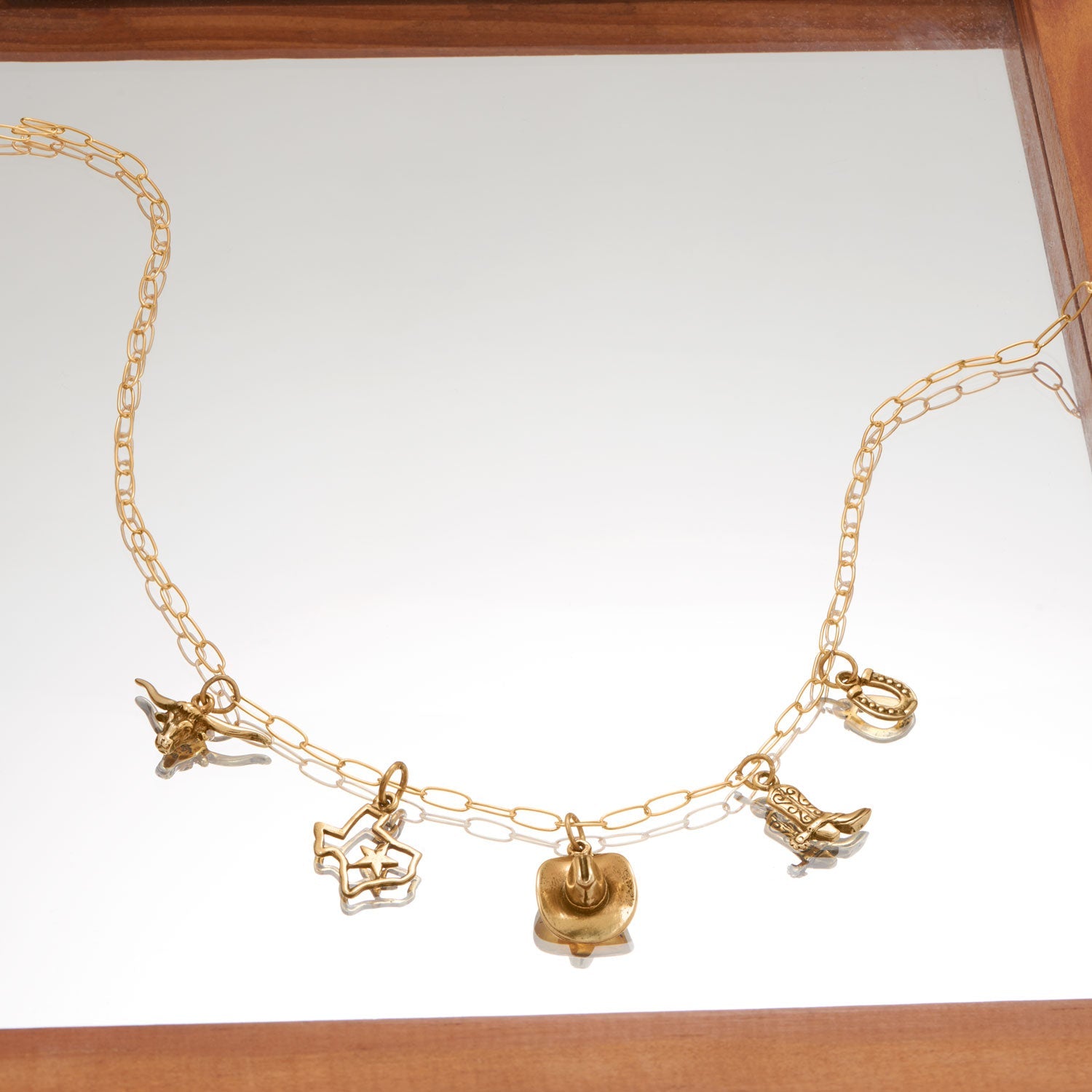 Silver or Gold Texas with Star Charm