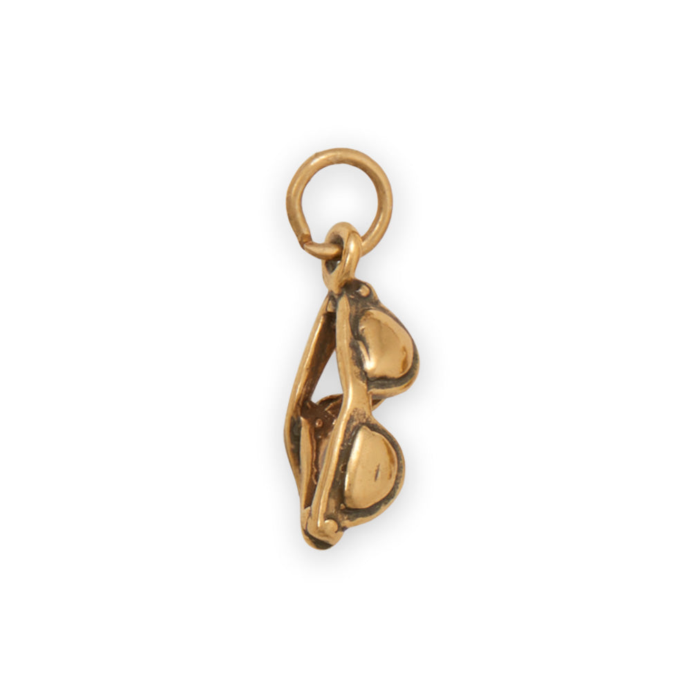 Silver or Gold 3D Sunglasses Charm