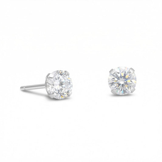 5mm CZ Stud Earrings