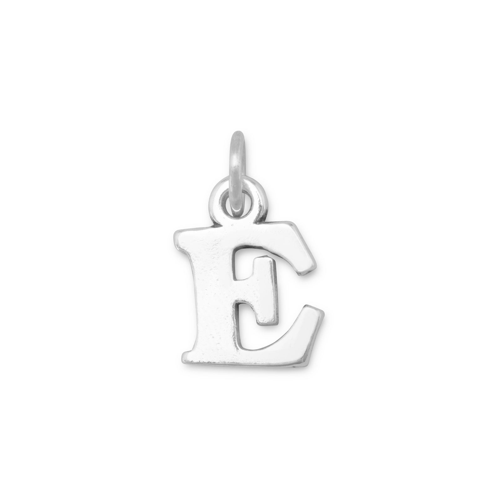 Oxidized Greek Alphabet Letter Charm - Epsilon