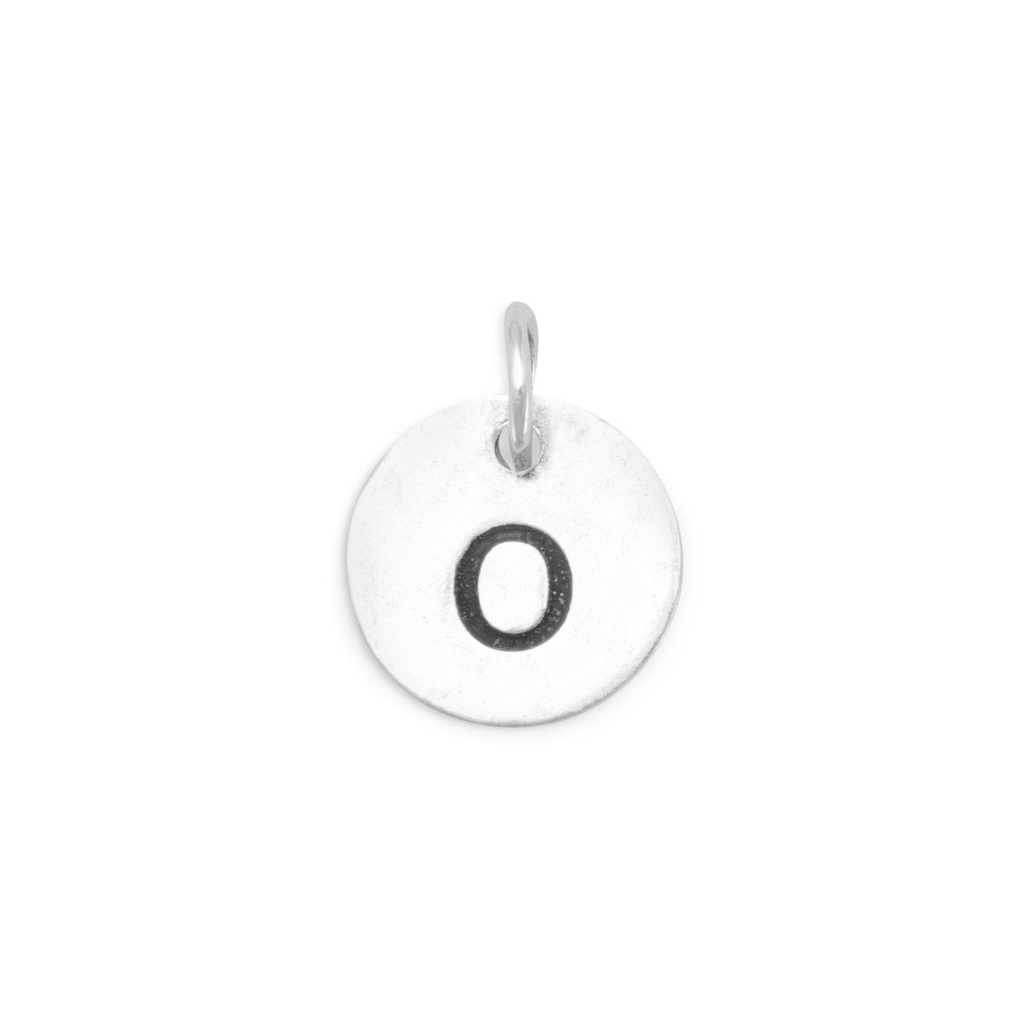 Oxidized Round Letter Initial Charm Series(A-Z)