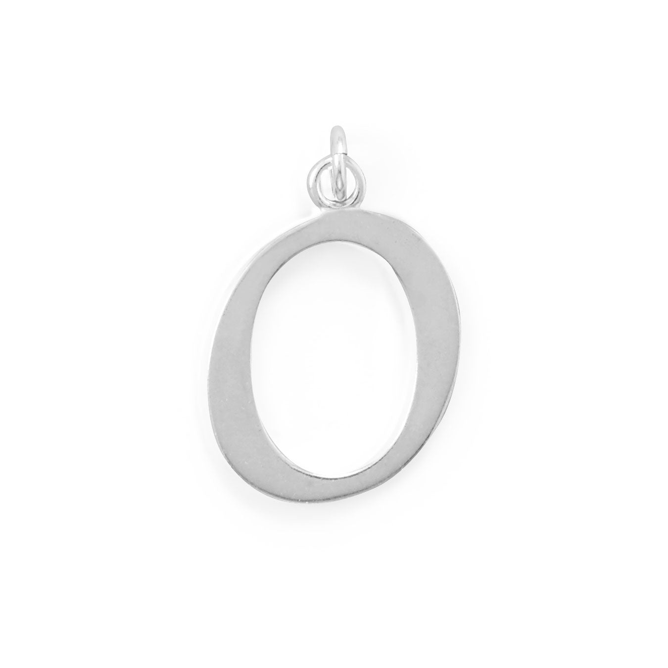 Large Polished Letter Initial Pendant Series (A-Z)