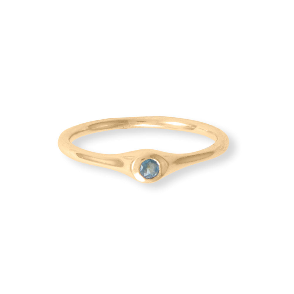 Life in Color! 14 Karat Gold Plated Five Ring Set