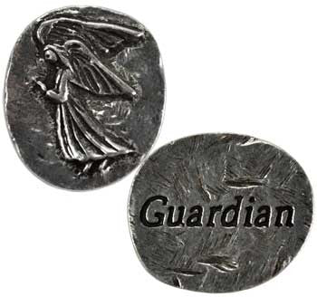 Hand-Carved Angel Pocket Stone Worry Stone
