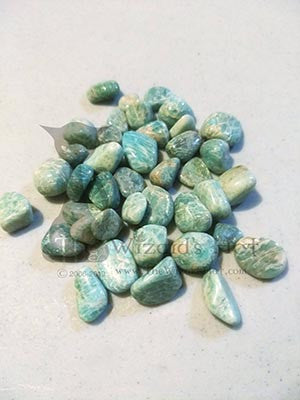 1 Piece Natural Tumbled Amazonite Crystal Stone