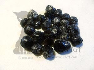 1 Natural Tumbled Apache Tears Obsidian Gemstone