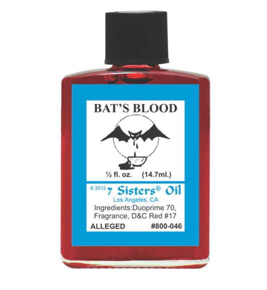 7-Sisters Bats Blood Anointing Oil for Protection and Power