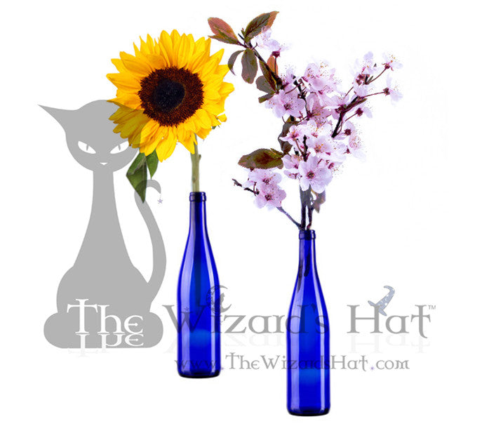 Blue Series Hand-Painted Decorative Glass Vase Bottle