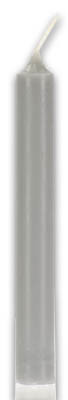4-Inch Gray Chime Candle, 1/2-Inch Diameter - Single Taper Candle