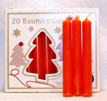 4-Inch by 0.5-Inch Orange Chime Candle, Single Taper Candle for Rituals and Spells