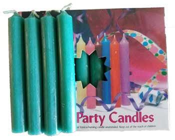 4-Inch Pine Green Chime Candle, 1/2-Inch Diameter - Single Taper