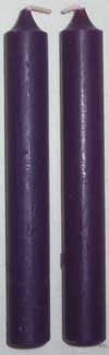 4-Inch by 1/2-Inch Purple Chime Candles - 20 Pack