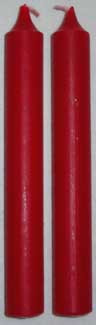 4-Inch Red Chime Candles, 1/2-Inch Diameter, 20-Pack