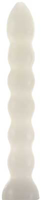 6 1/2" White Seven Knob candles