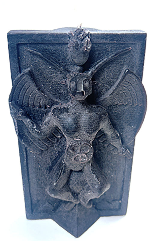 6" Black Baphomet candle
