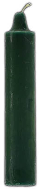 9" Green pillar candles