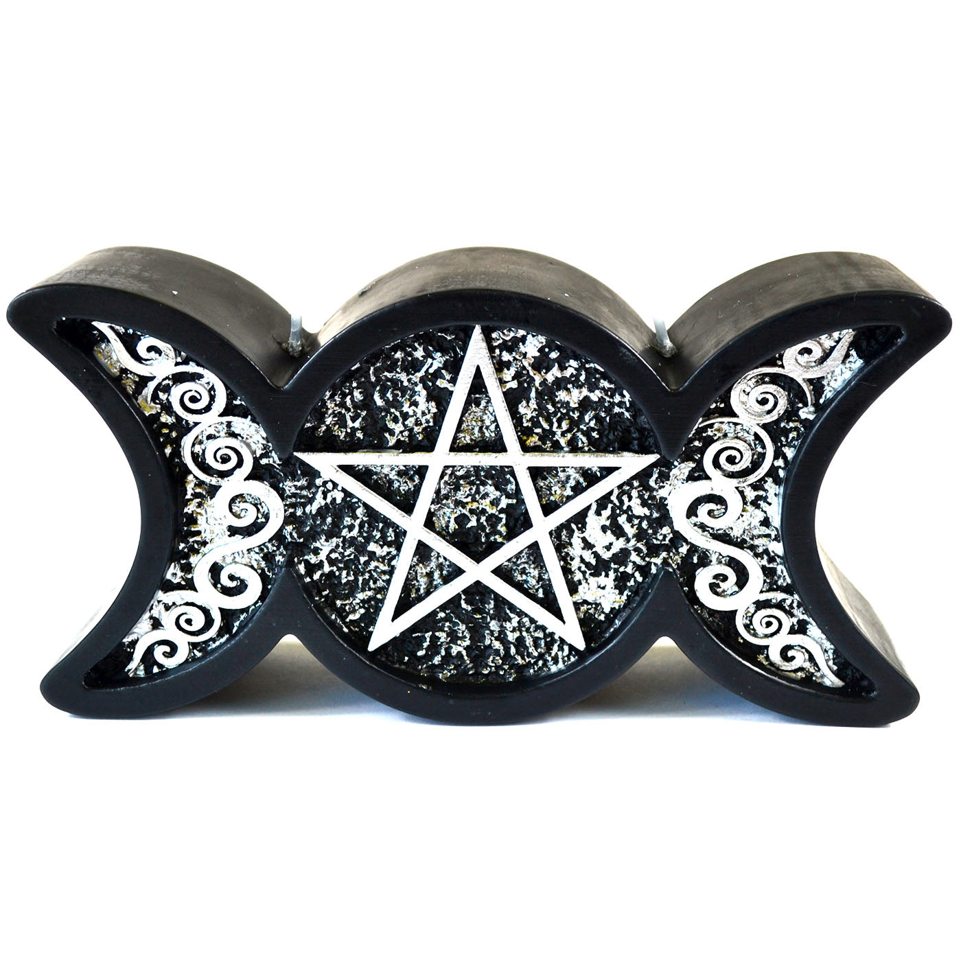 Black Triple Moon candle