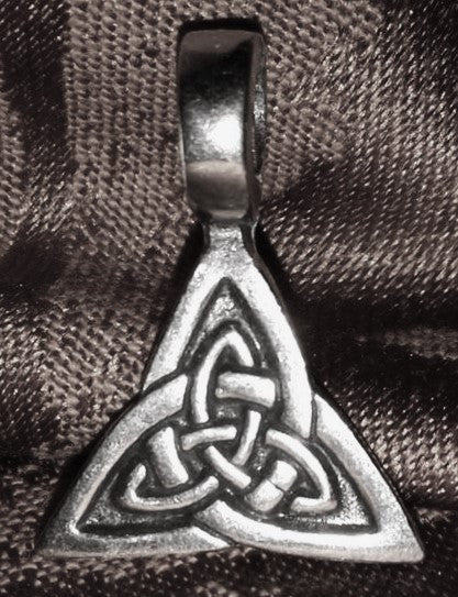 Handcrafted Sterling Silver Celtic Triquetra Knot Pendant Necklace