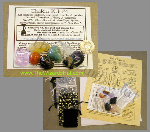 Complete 7 Chakra Healing Crystal and Stone Set - Kit #4