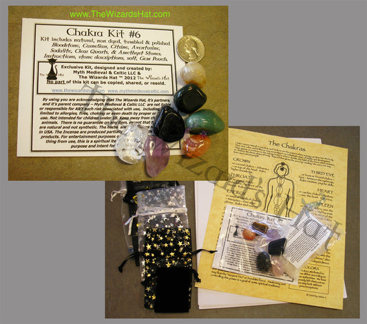 7 Chakra Healing Crystal Stone Set - Basic Collection Kit #6