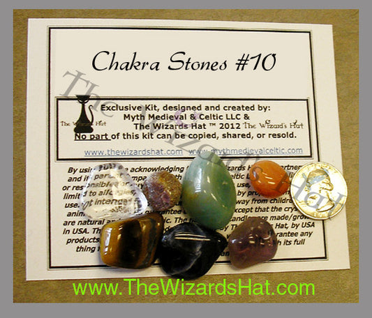 7 Chakra Healing Crystal Stones Set - Natural Gemstone Collection for Meditation and Balancing