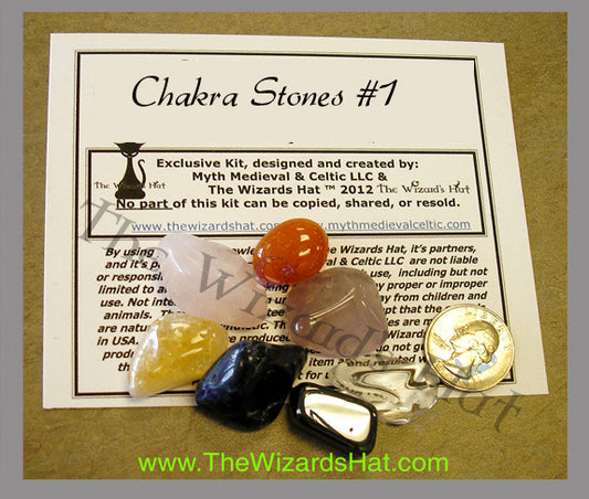 7 Chakra Healing Crystal Stones Collection Kit - Balanced Energy Set