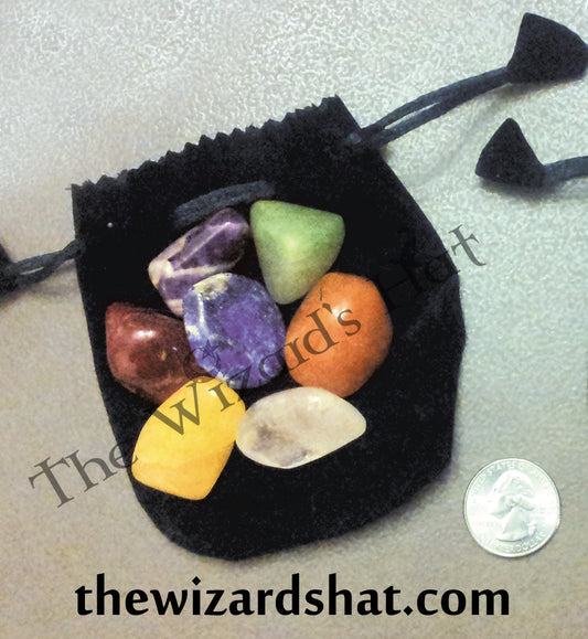 7 Chakra Healing Crystal Stones Kit - Large Polished Gemstones Set