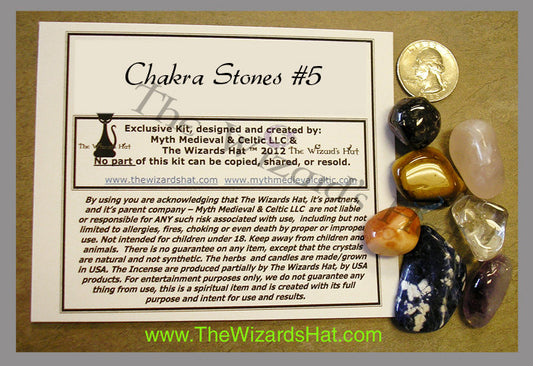 7 Chakra Healing Crystal Stones Set with Carrying Pouch