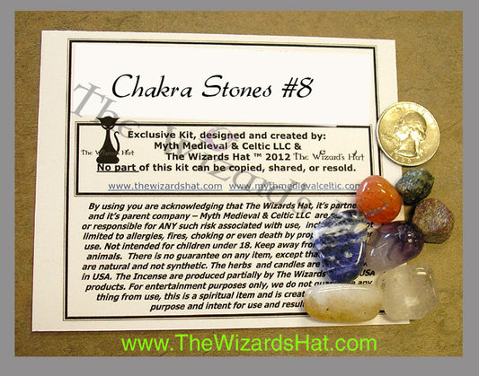 7 Chakra Healing Crystal Stones Set - Natural Gemstone Collection for Meditation and Balancing